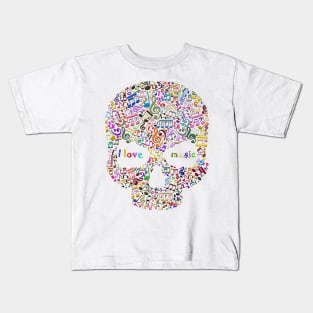 musical skull Kids T-Shirt